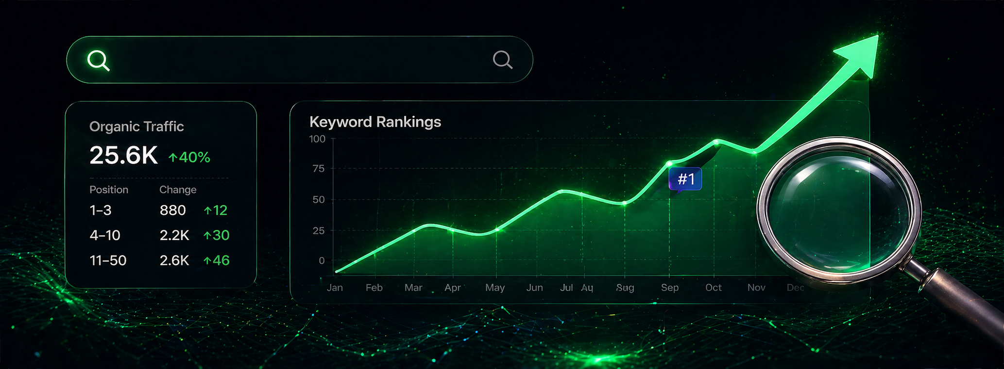 Strategic SEO & Search Visibility illustration